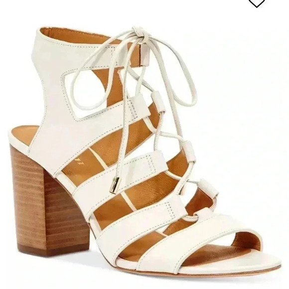 COACH Larissa Lace-Up City Gladiators Chunky Heel Sandals - Picture 1 of 5